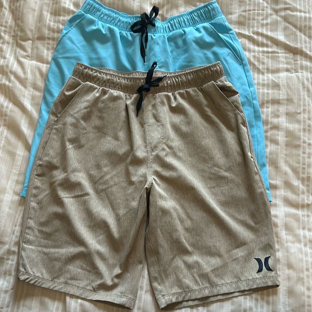 2 pair Hurley Aqua Casual Shorts